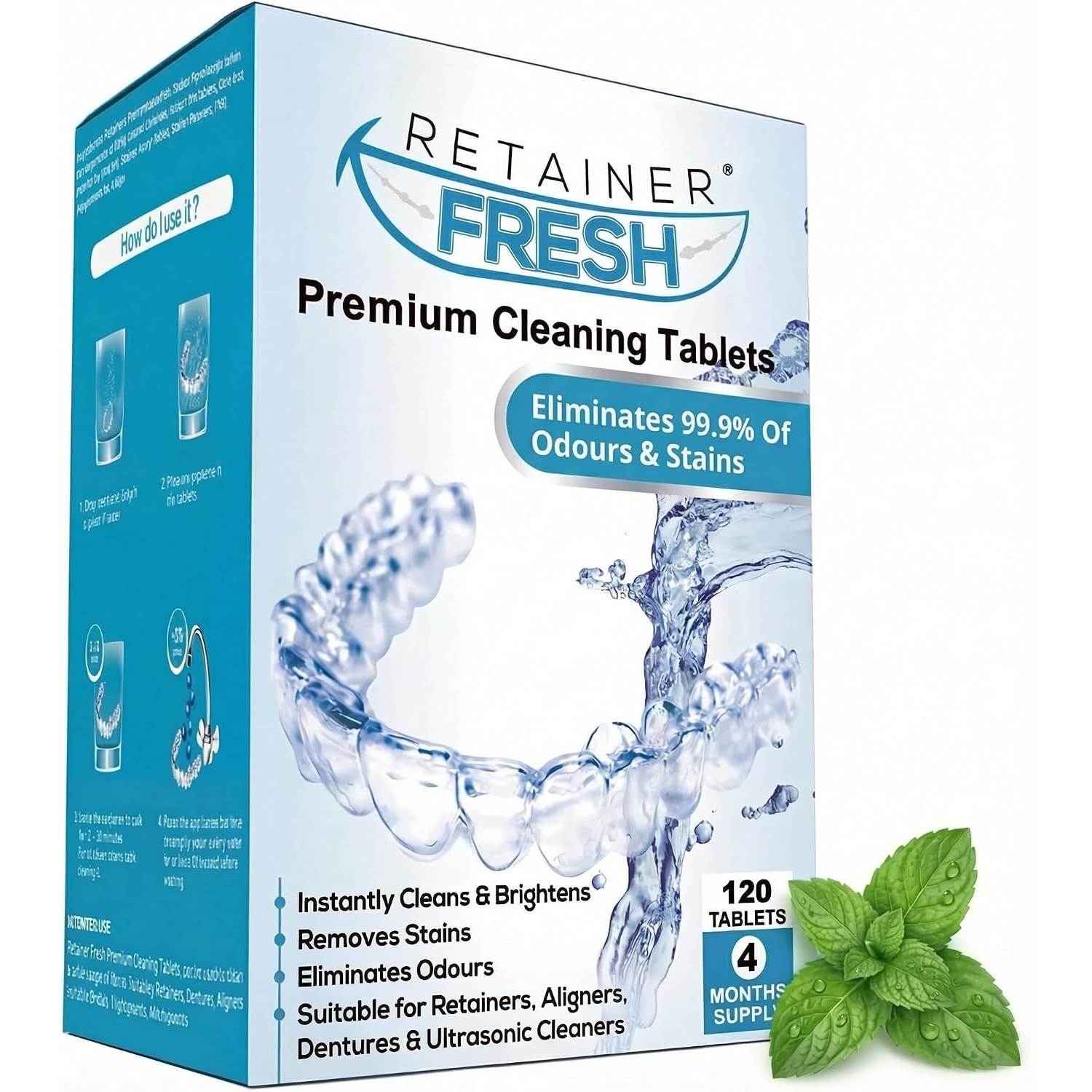 Retainer Fresh Cleaning Tablets (120 Tablets)