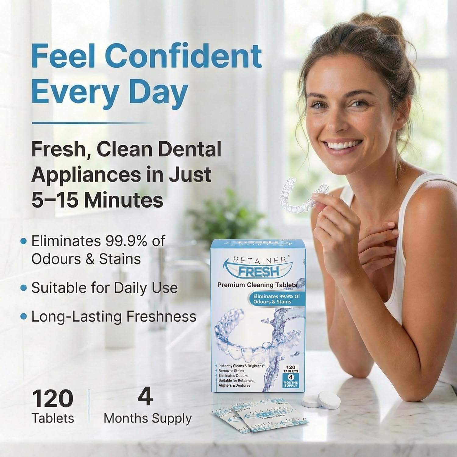 Retainer Fresh Cleaning Tablets (120 Tablets) — image 4